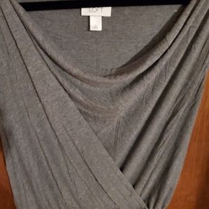 LOFT heather grey cotton dress